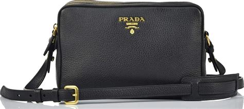 Prada Women's Black Bandoliera Vitello Phenix 